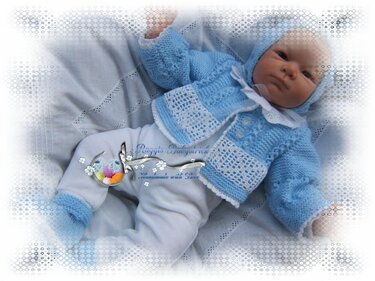 Strickanleitung f&uuml;r Baby's u. Reborns Modell Andy Gr. 50-56 - Bild 4