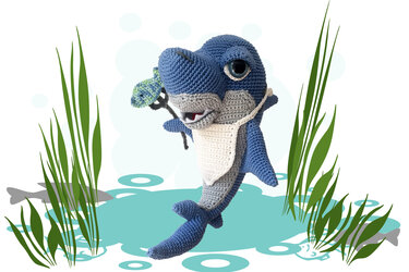 Hungriger Hai Sharky Häkelanleitung Amigurumi