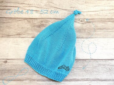 Strickanleitung -  Zipfelmütze für Kleinkinder - No.176