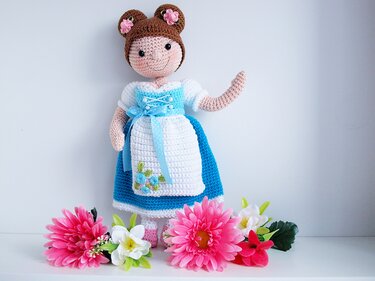 Häkelanleitung Puppen Liesl, Rosi und Hanni - PDF Datei