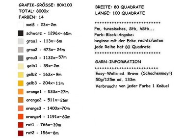 Häkelmuster * Yggdrasil & THE rising SUN * Grafik für FM Decke - Häkeln