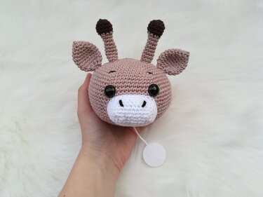 Crochet Pattern Giraffen Music Box, crochet Babytoy