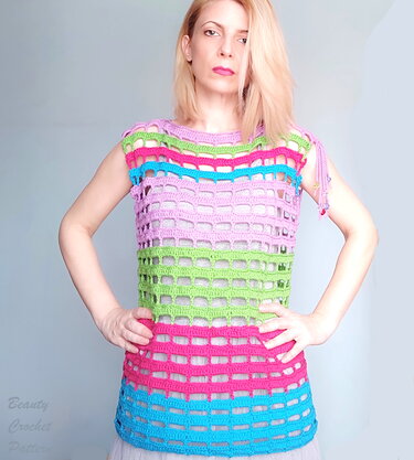 Rainbow Top - Crochet