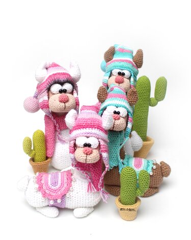 Teppichluder-Familie - Häkeln