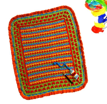 Paint Box Baby Blanket - Crochet