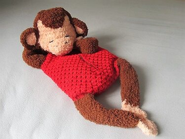 Häkelanleitung Wärmeäffchen (Bezug für Körnerkissen)