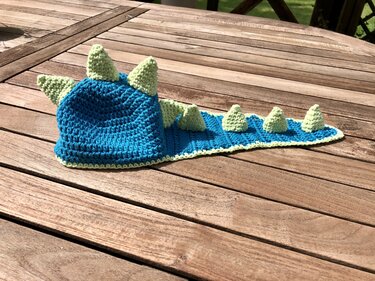 Häkelanleitung Kleiner Drache Baby-shooting Outfit