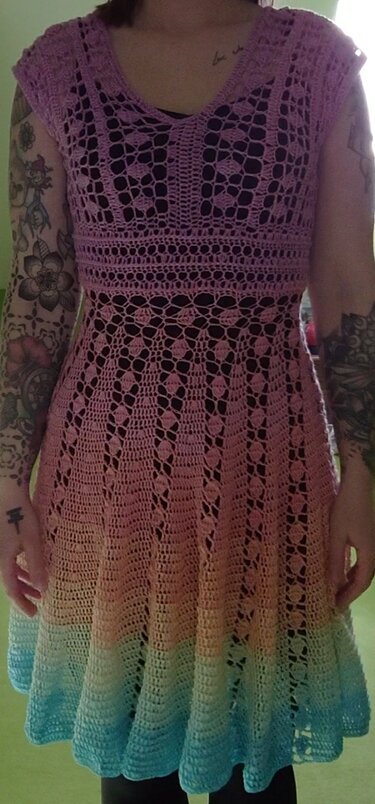 Kleid Queenie häkeln Häkelkleid - Bild 3