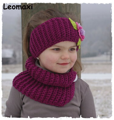 E-Book / Häkelanleitung, Set Stirnband und Kragenschal LARISSA