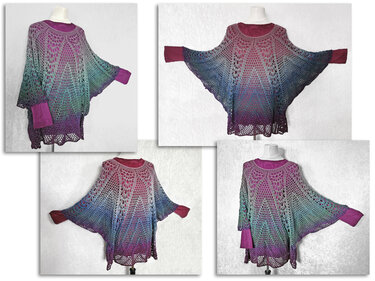 Häkelanleitung Tunika // Poncho // Ponika Rosée du Matin