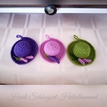 Lavendel Dufthütchen-Nadelkissen, Duftkissen, Duftsäckchen, Häkelanleitung