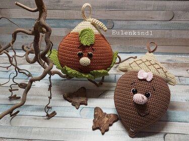 Häkelanleitung Haselnüsschen "Hannes"