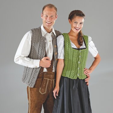 Strickanleitung Herrentrachtenweste "Riga" 755071 - Stricken