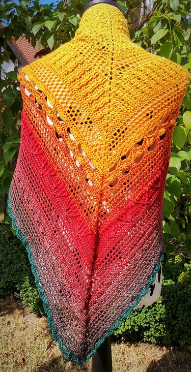 Dreieckstuch Herbstflüstern - Häkeln