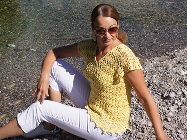 Häkelanleitung Top mit V-Ausschnitt