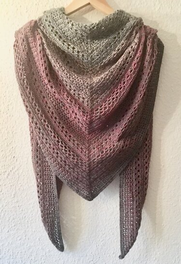 Häkelanleitung Tuch Magnolie