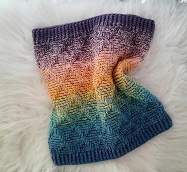 Häkelanleitung für den Loop "Inside out", unisex, für alle Größen