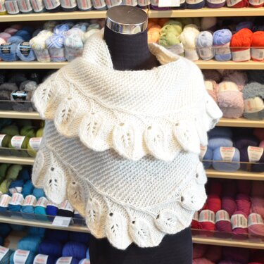 Blätter im Schnee - Stricken