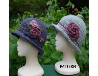 Brimmed Cloche - PA-104 - Crochet