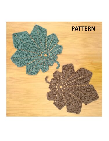Pattern Falling Leaves Table Mats - PH-104 - Crochet