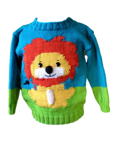 Knitting Pattern Wild Animals - Löwe- 2 Sizes
