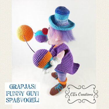 Funny Guy, Amigurumi Crochet Pattern