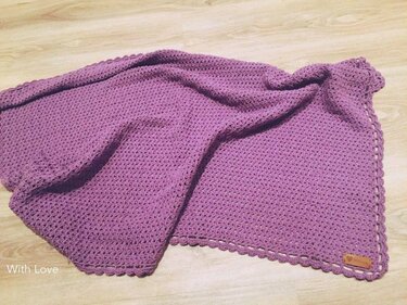 Häkelanleitung Babydecke, Decke