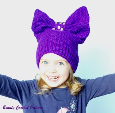 Bowknot Hat - Crochet
