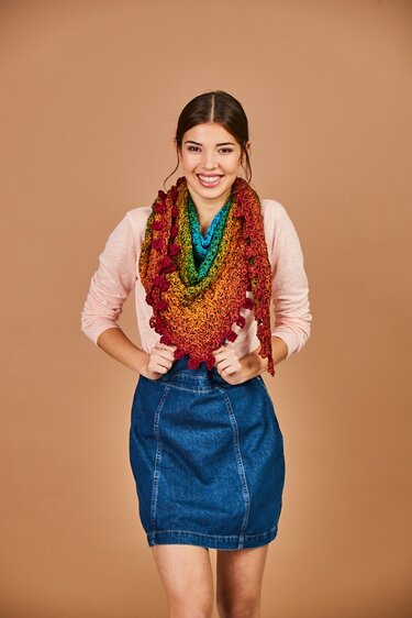 Tuch Glücksmomente häkeln mit 1 Bobbel-Cotton XTRA von Woolly Hugs - Bild 3