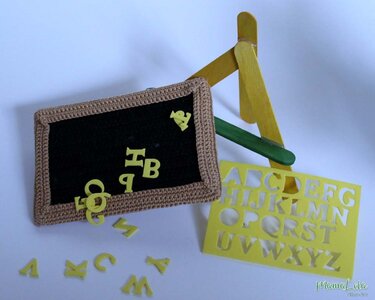 Dekoration Tafel - Häkelanleitung