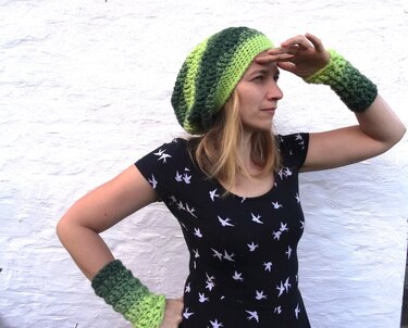 Beanie Mütze Waldrauschen häkeln Anleitung  alle Größen - Bild 5