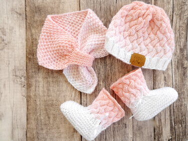 Strickanleitung -  Babyschal OMBRE Schlaufenschal - No.166