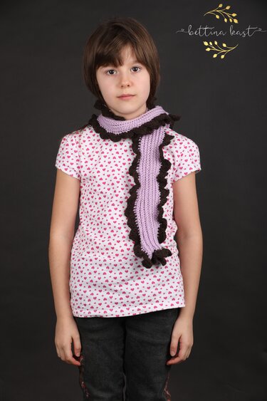 Pattern Barbelo Boho-Scarf for yarn leftovers - Knitting