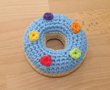 Häkelanleitung Baby-Rassel "Donut"