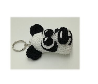 Puki der Panda (Schlüsselanhänger) - Häkeln