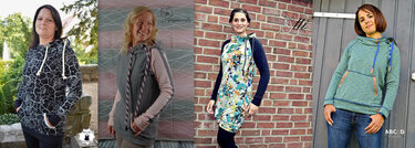 E-Book Hoodie Sveja Gr. XS-XXL - Nähen