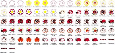 Stickdatei Käfer Marienkäfer - Sticken