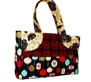 Bag Jenny with zipper,Pattern for 2 sizes - Sewing