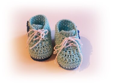 Häkelanleitung Babyschuhe "Little Star", #30 - Bild 3
