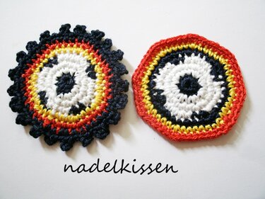 Fußball- Button Häkelanleitung