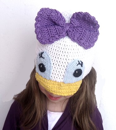 Häkelanleitung Daisy Duck Mütze - Bild 5