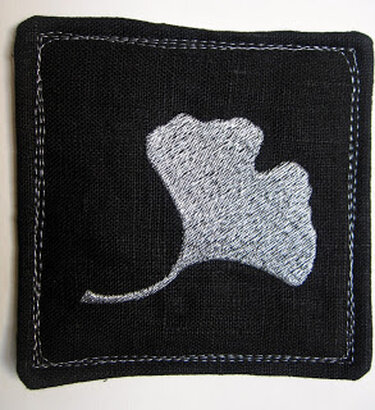 Ginkgo Blätter Stickdatei (ab 10x10) - Sticken