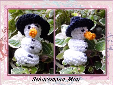 Mini Amigurumi Schneemann - Häkeln