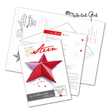 E-Book für großen Stern aus Papier oder aus Stoff (ca. 60 x 60 cm) - Basteln