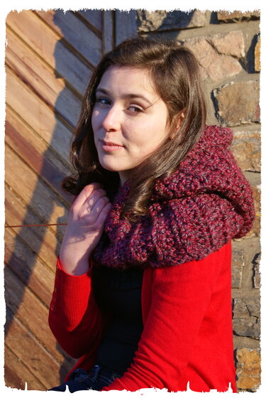 E-book, Häkelanleitung Hoodie / Kapuzenschal Maddie - Bild 3