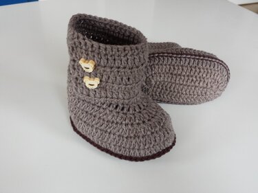 Häkelanleitung Baby-Booties / E-Book PDF - Bild 13