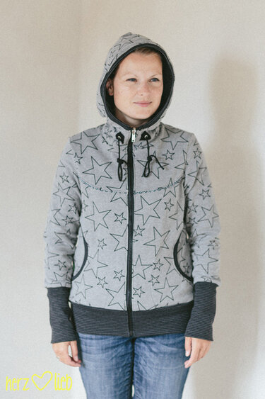 E-Book #65 SWEAT.jacke mit Ärmelflicken XS-3XL - Nähen