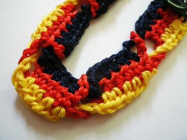 Kostenlos | Fan- Armband, WM Armband  Häkelanleitung - Bild 7