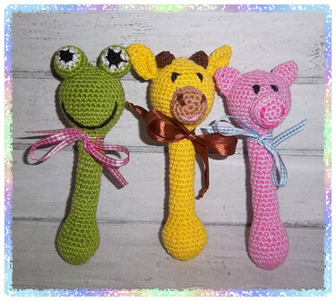 E-Book - Häkelanleitung - Rassel - Stabrassel - Greifling - Set - Vol. 1 + 2