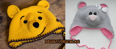 Kindermütze "Kleiner Bär" (alle Gr.) - Häkeln